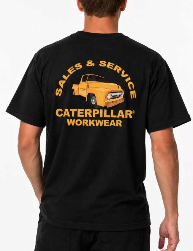 Tricou cu imprimeu CAT GRAFIC
