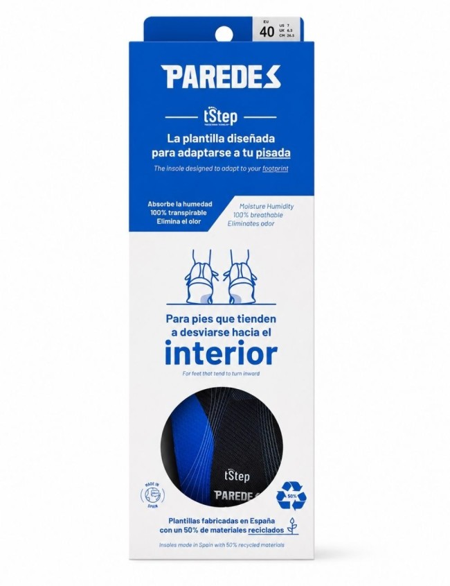 Tălpi interioare ortopedice Paredes pentru pronație