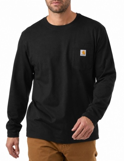 Tricou de lucru cu mânecă lungă Carhartt Midweight Pocket