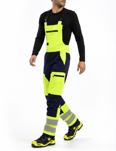 Salopeta de lucru reflectorizanta Bosafety Mashup