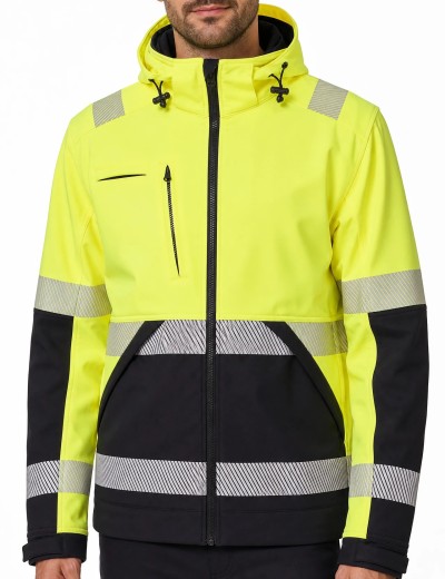 Geaca softshell reflectorizanta Bosafety Valencia C2