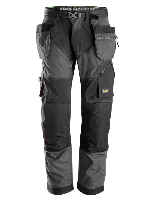 Pantaloni de lucru Snickers FlexiWork + 6902 cu buzunare tip toc