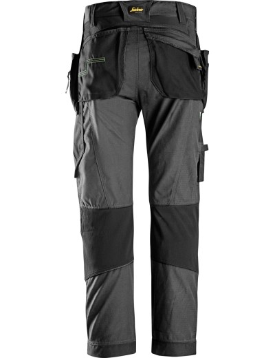Pantaloni de lucru Snickers FlexiWork + 6902 cu buzunare tip toc