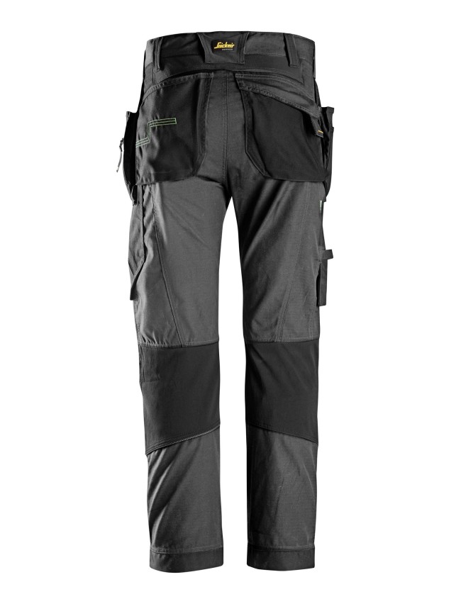 Pantaloni de lucru Snickers FlexiWork + 6902 cu buzunare tip toc