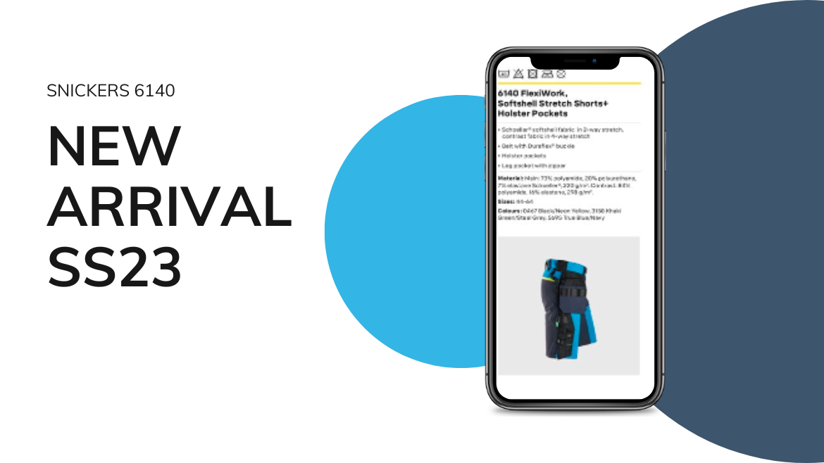 Pantaloni scurti de lucru Snickers 6140, model nou pentru sezonul 2023